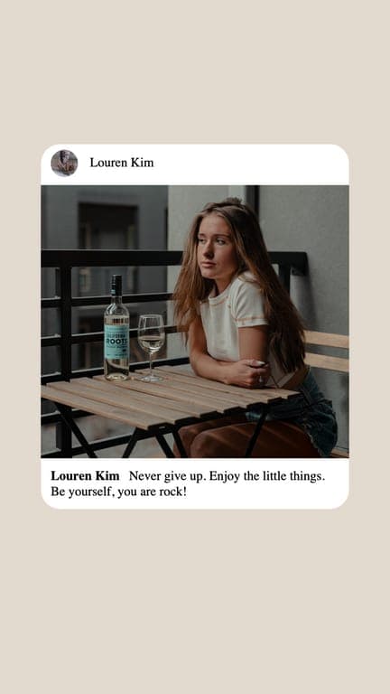 Бежевое Уведомление Историй Instagram