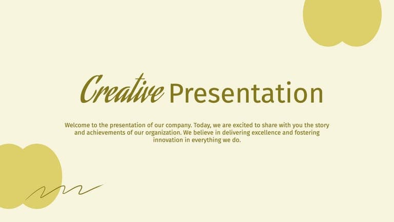 Оливковый Зеленый Креативный Портфель Абстрактной Презентации