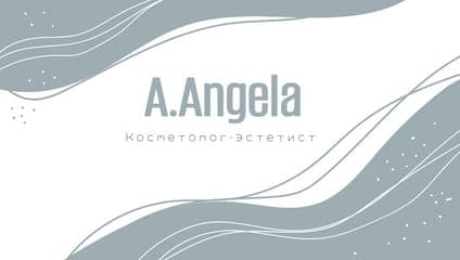 Элегантная Визитка в Белых и Голубых Тонах